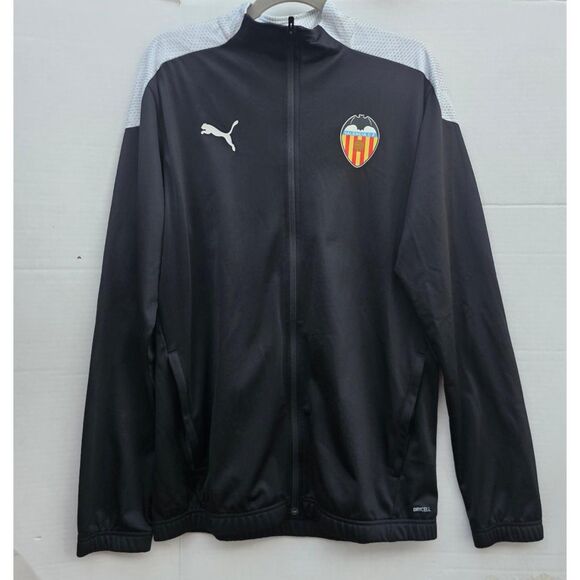 Puma Valencia C.F. Dri-CELL Soccer Training Jacket Men’s Large Black Full Zip - Picture 2 of 6